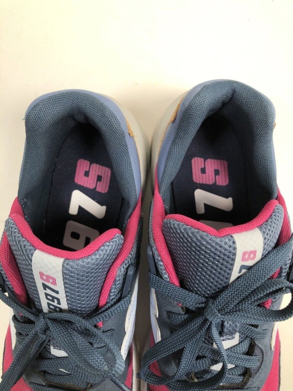 Size 10 Women New Balance 997S WS997JGA Navy, Magenta, grey, camel - Picture 7 of 11